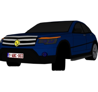 现代汽车su模型