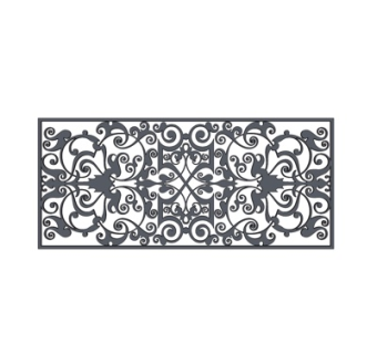 欧式铁艺雕花su模型