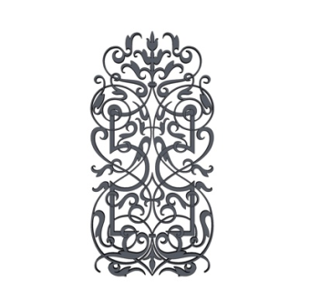 欧式铁艺雕花su模型