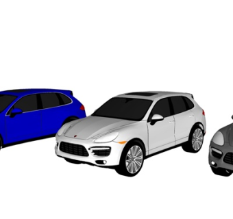 现代汽车su模型