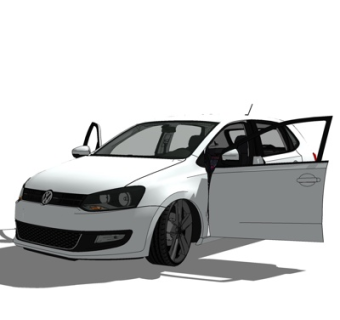 现代汽车su模型