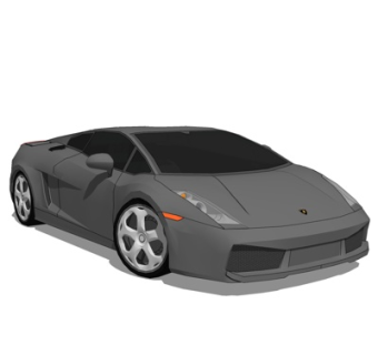 现代跑车su模型