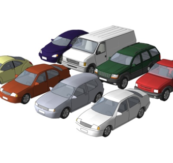 现代汽车su模型