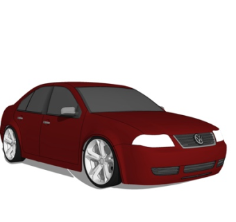 现代汽车su模型