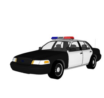 现代警车su模型