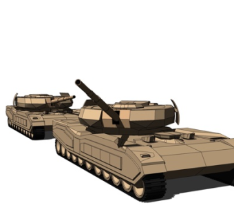 现代坦克su模型