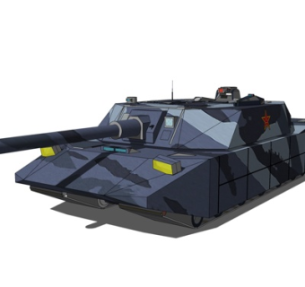 现代坦克su模型