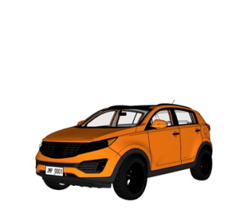 现代汽车su模型