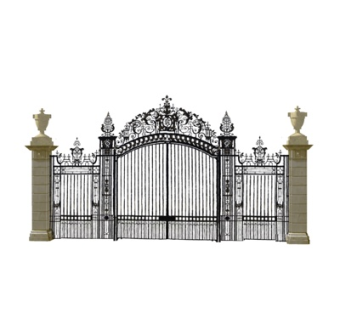 欧式铁艺大门su模型