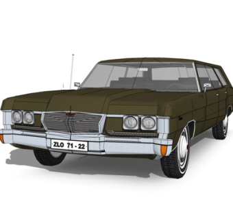 现代汽车su模型