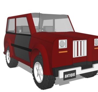 现代汽车su模型