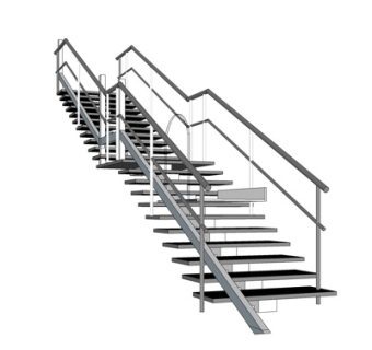 现代楼梯su模型