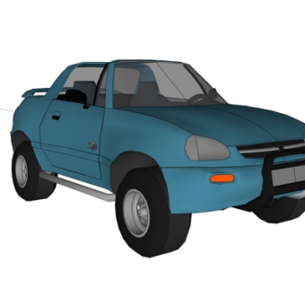 现代汽车su模型