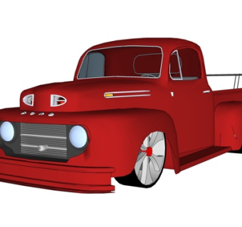 现代汽车su模型