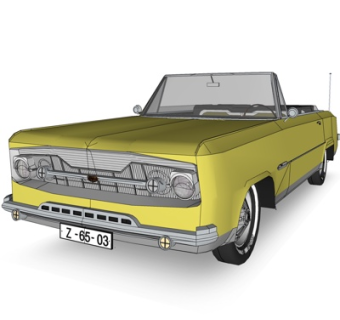 现代汽车su模型