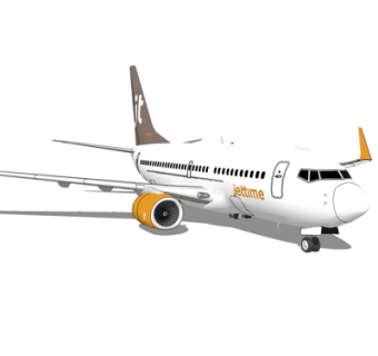 现代飞机su模型