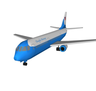 现代飞机su模型