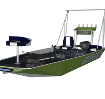 现代快艇su模型