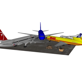 现代飞机su模型