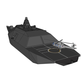 现代驱逐舰su模型