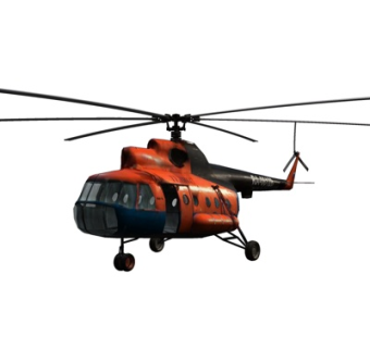 现代直升机su模型