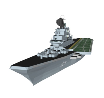 现代驱逐舰su模型