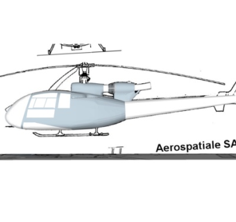 现代直升机su模型