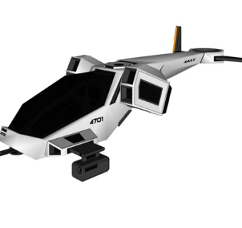 现代直升机su模型