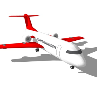 现代飞机su模型