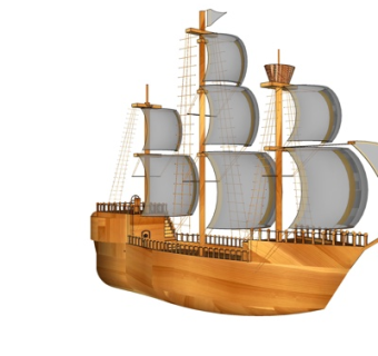 现代帆船su模型