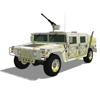 现代装甲车su模型