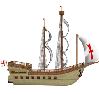 现代帆船su模型