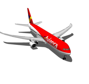 现代飞机su模型