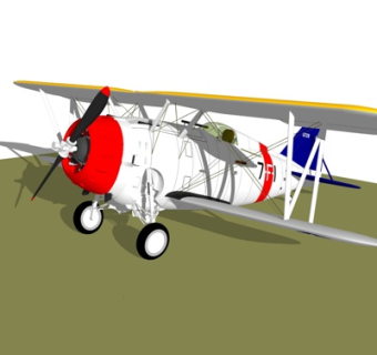 现代小型飞机su模型