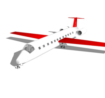 现代小型客机su模型