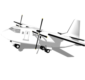 现代小型飞机su模型