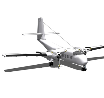 现代小型飞机su模型