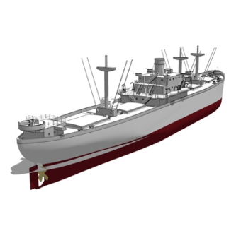 现代军舰su模型