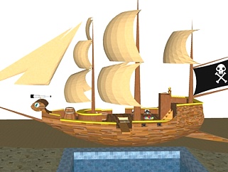 北欧海盗<em>船</em>su模型