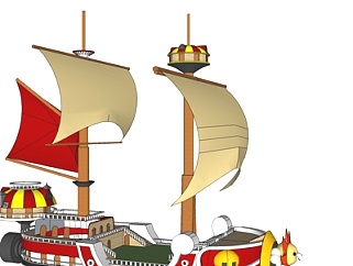 现代海盗船<em>桑尼</em>号su模型