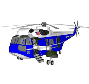 现代战斗直升机su模型