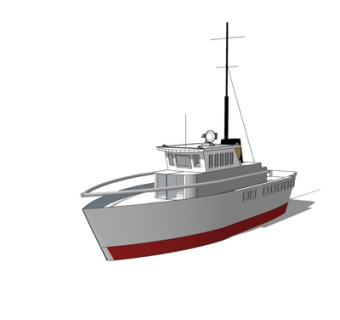 现代搜索船su模型