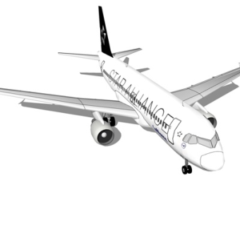 现代大型客机su模型