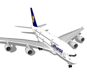 现代大型客机su模型