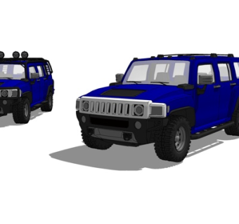 现代运动型多用途汽车su模型