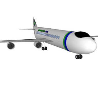 现代大型客机su模型