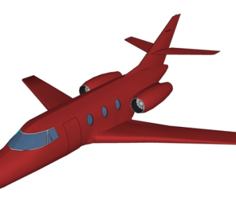 现代小型飞机su模型