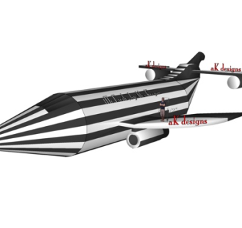 现代小型客机su模型