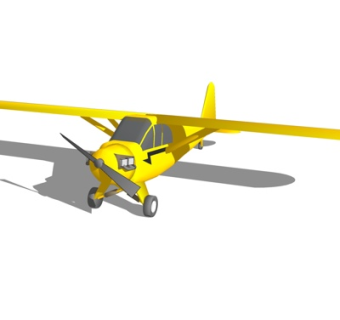 现代小型飞机su模型
