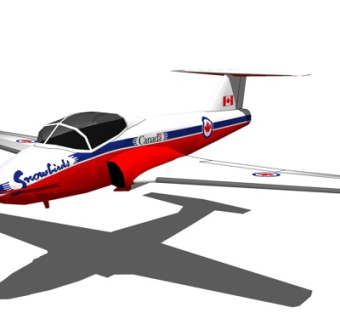 现代小型飞机su模型